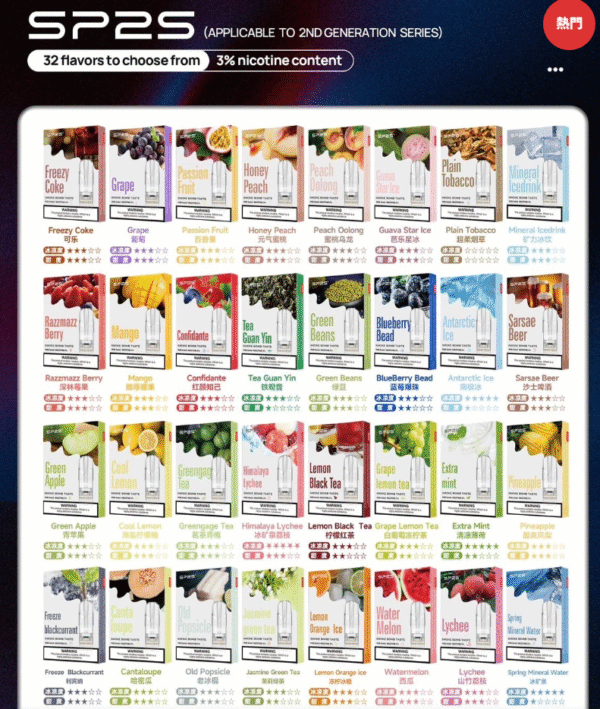 SP2S 煙彈通用悅刻主機