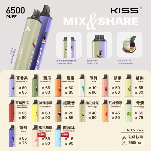 KISS一次性 6500口 一次性主機 RELX SP2 拋棄式 煙彈 主機 電子煙